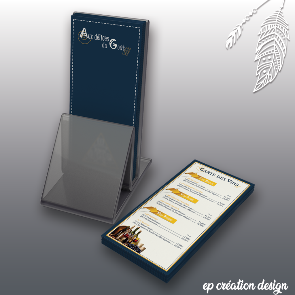 Carte des Vins du restaurant Aux délices du Gout