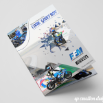 Livret sponsoring créé pour un futur motard qui cherche de nouveaux sponsors