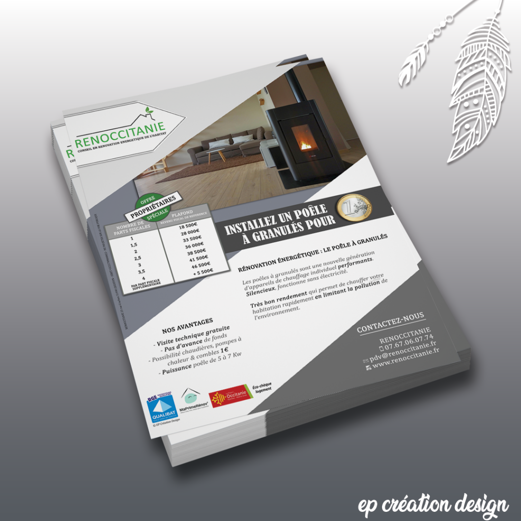 Tracts publicitaire pour professionnels au design moderne et attractif
