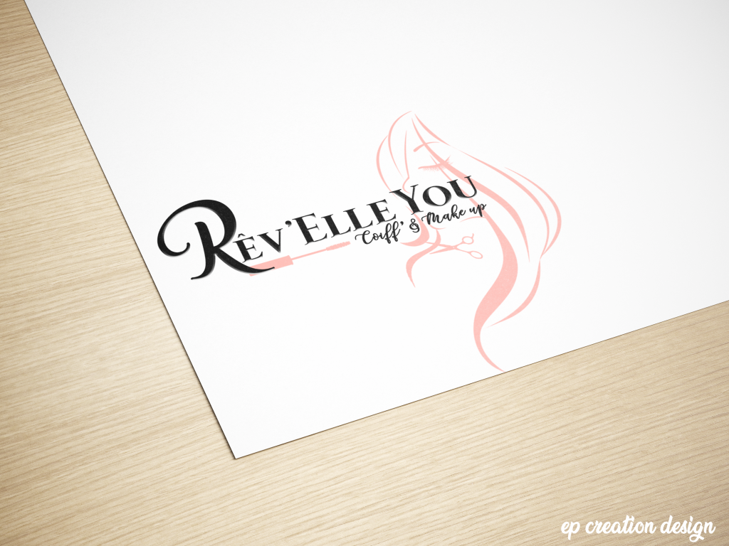 Logo réalisé pour Rev'elle you, une conseillère coiffure & beauté