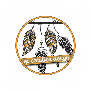 Logo ep création design, infographiste indépendante au service des professionnels et particuliers