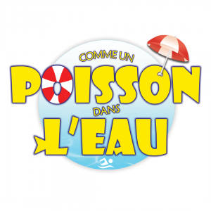 Logo pour club natation ou piscine avec un design ludique