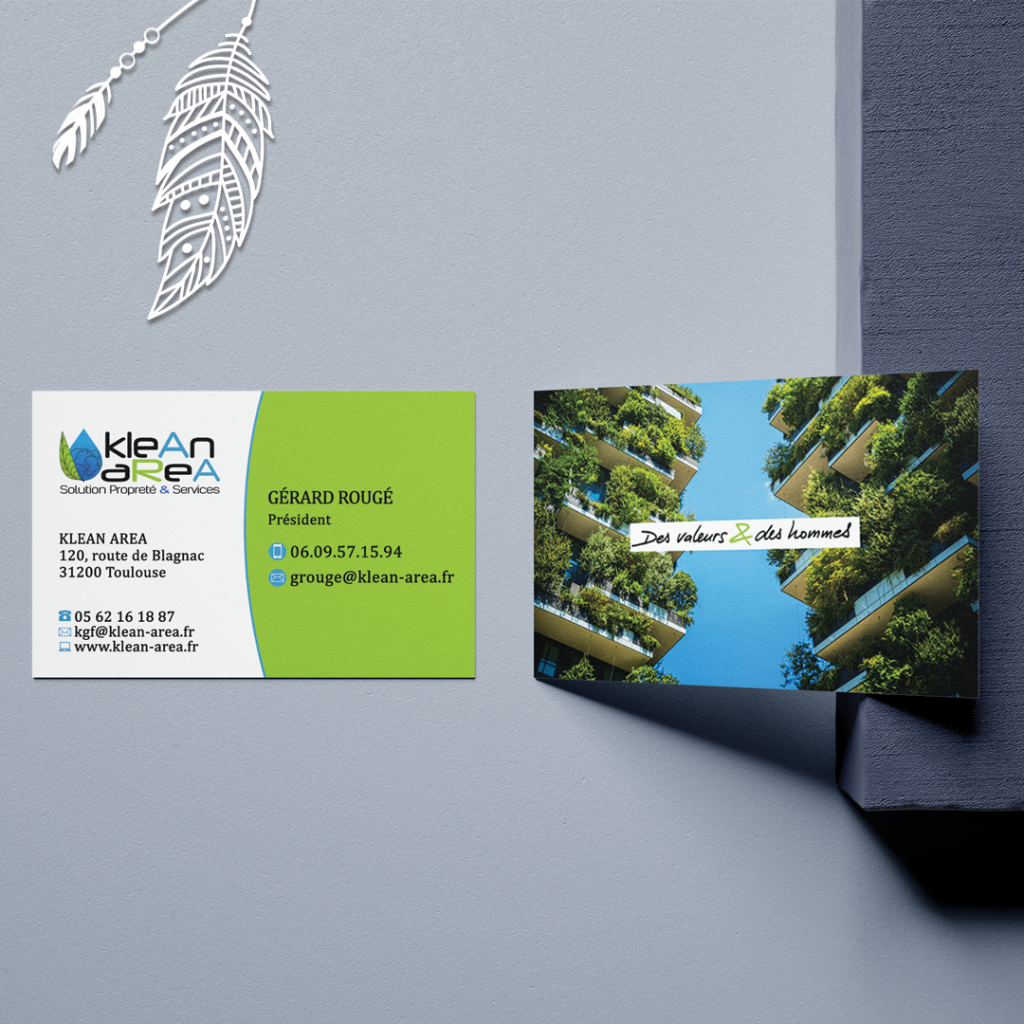 Cartes de visite pour une entreprise toulousaine