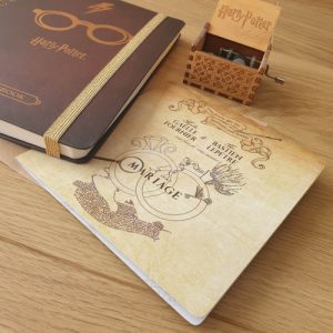 Couverture alliances entrelacées mais possibilité de mettre château poudlard