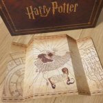 Verso du grand feuillet du mariage Harry Potter avec la carte maraudeur