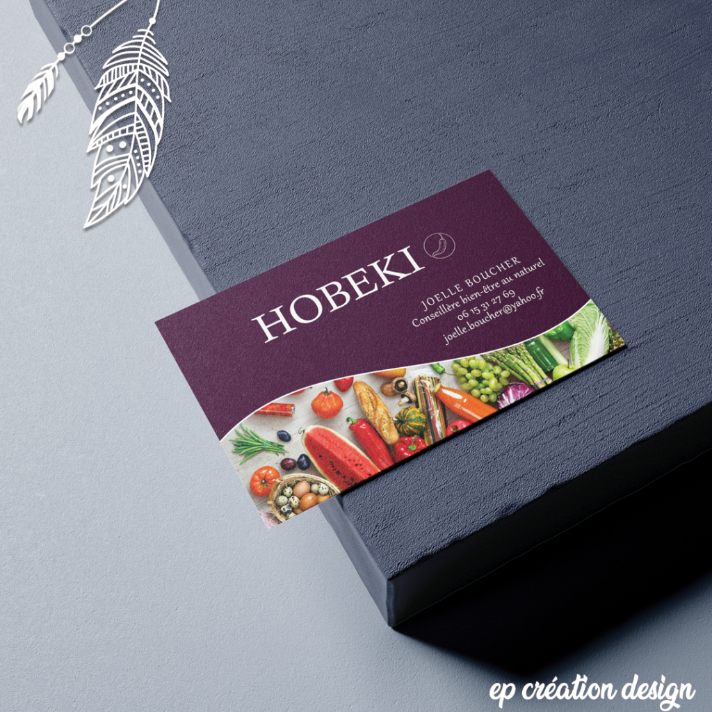 Cartes de visite pour conseillère bien-être au naturel. Impressions professionnelles, naturelles et mémorables.