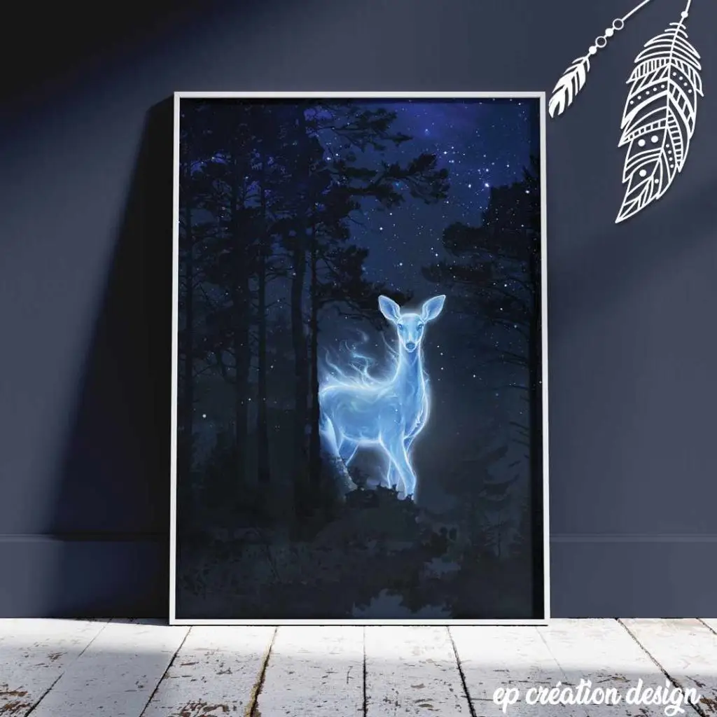 Affiche décorative Harry Potter d'un patronus