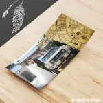 Carte de remerciement sur le thème Harry Potter, façon maraudeur personnalisée avec votre photo de mariage