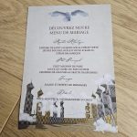 Menu mariage terrain de Quidditch
