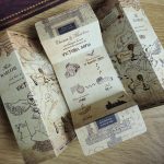 faire-part inspiré de la Carte du Maraudeur