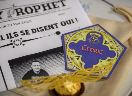 Alliez plaisir sucré et décoration originale avec ces chocogrenouilles marque-place pour un mariage Harry Potter inoubliable