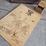 Couverture d'un livre d'or totalement illustré sur le thème Harry Potter avec une couverture personnalisée